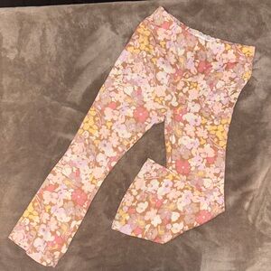 btween Pink, Yellow & Cream Floral Leggings